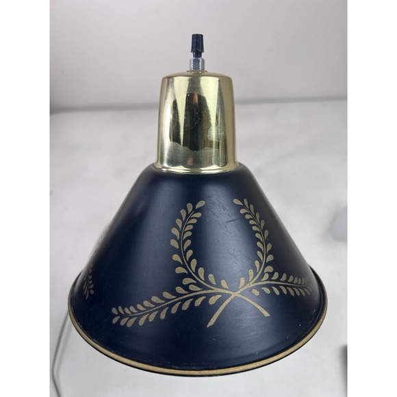 Vintage‎ Gooseneck Desk Lamp Mid Century Modern Accent Lighting Black Gold - Picture 6 of 16